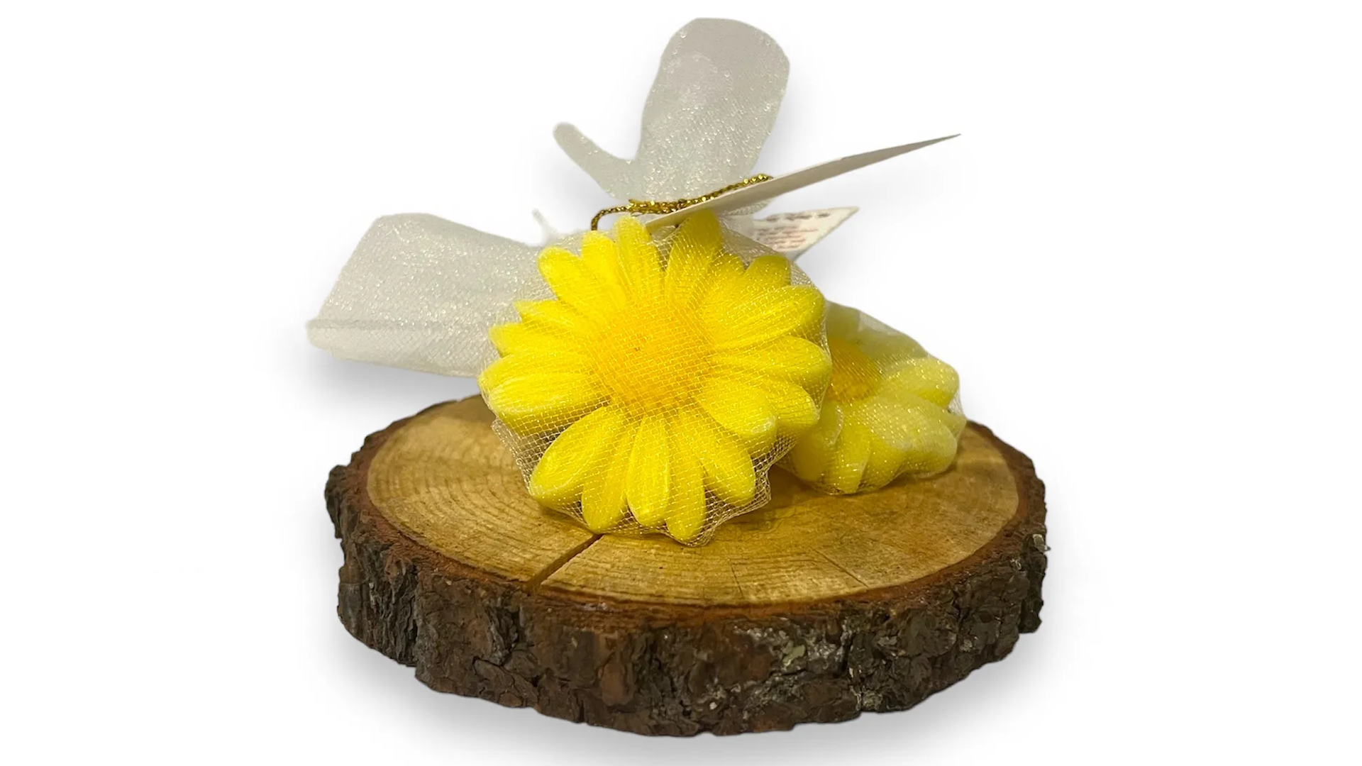 Vela margarita en tul 1