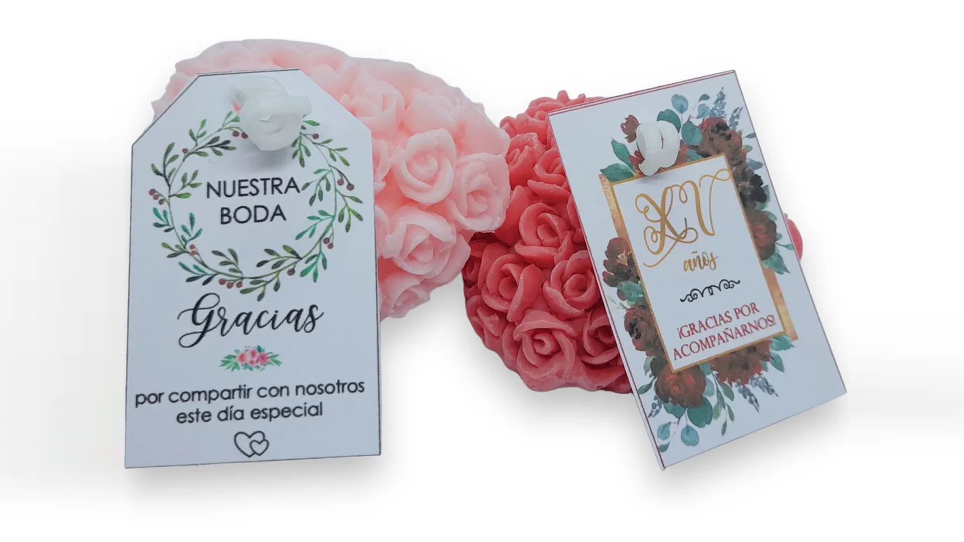 Vela rosas corazon 1